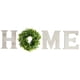 thumbnail image 1 of Letrero de madera con letras para el hogar y eucalipto artificial para decorar la pared. blanco, 1 of 8