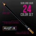 thumbnail image 2 of Master 24 Colored Pencil Skin and Hair Tone Set with Premium Soft Thick Core Vibrant Color Leads - Professional Ultra-Smooth Artist Quality - Portrait Blending, Shading, Layering,, 2 of 5