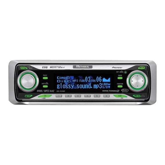 Pioneer Premier DEH-P670MP - Car - CD receiver - in-dash - Full-DIN - 50 Watts x 4