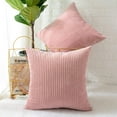 thumbnail image 1 of Pack of 2, Corduroy Soft Decorative Square Throw Pillow Cover Cushion Covers Pillowcase, Home Decor Decorations for Sofa Couch Bed Chair 18x18 Inch/45x45 cm, 1 of 4