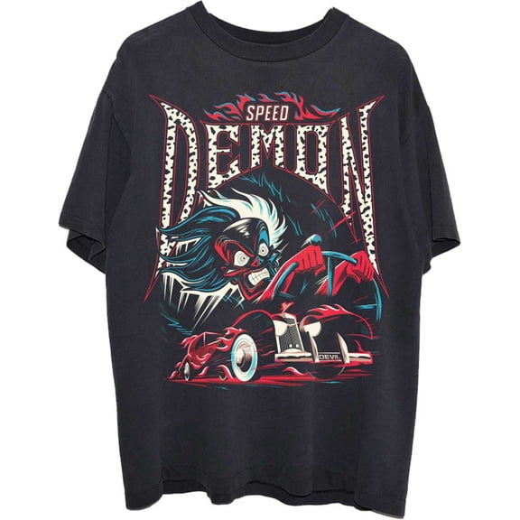 Disney Unisex T-Shirt 101 Dalmations Cruella Speed Demon (Small)