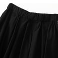 thumbnail image 4 of Mrat Mid Length Skirts for Ladies Women's Summer Solid Elastic Waist Cotton Linen Ankle Beach Skirt Long Tulle Skirts S-32 Black XXL, 4 of 9
