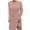 Pink, variant on IROINNID Long Sleeve Dress for Women Hooded Solid Long Sleeve Drawstring Solid Pullover Dresses ,Black