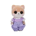 thumbnail image 5 of 3.5 Inch Flocked Animal Toys | Kids' Play Animal Figures | Pretend Play Mini Figurine with Fabric Overalls | Nursery and Desk Decor Collector Toys Gift for Student, 5 of 7