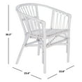 thumbnail image 5 of SAFAVIEH Adriana Solid Rattan Bucket Chair, White, Set of 2, 5 of 7