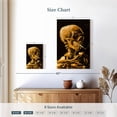 thumbnail image 4 of Elephant Stock Skull With Cigarette 1885 Wall Art - Vertical Canvas Wall Art - Living Room Wall Decor - Fantasy And Sci-fi Canvas - Orange And Yellow Decor By Vincent Van Gogh - 8" x 12", 4 of 8