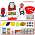 thumbnail image 1 of Juego de caja registradora de supermercado, juguetes educativos para niños, 1 of 7