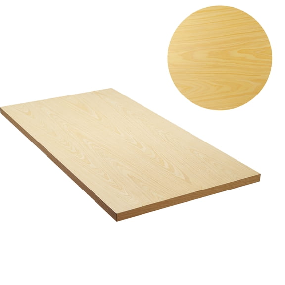 KFFKFF Maple Wood Desk Surface, Supports 330 lb, Dimensions 47.2" x 29.5" x 1.5", Rectangular Top for Electric Adjustable Height Standing Desk Frame, Universal Single-Piece Desktop for Home Desks
