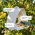 thumbnail image 3 of Wildpark Squirrel Proof Bird Feeders for Outdoors, Hanging Feeders, Large Wild Feeders for Cardinals, Chickadees, Durable Modern Hanging Feeder For Outdoor Gardens -White, 3 of 8