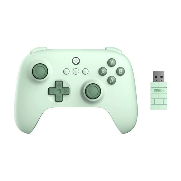 8Bitdo Manette Sans Fil Ultimate C 2.4g pour PC Windows, Android, Steam Deck & Raspberry Pi (Vert)