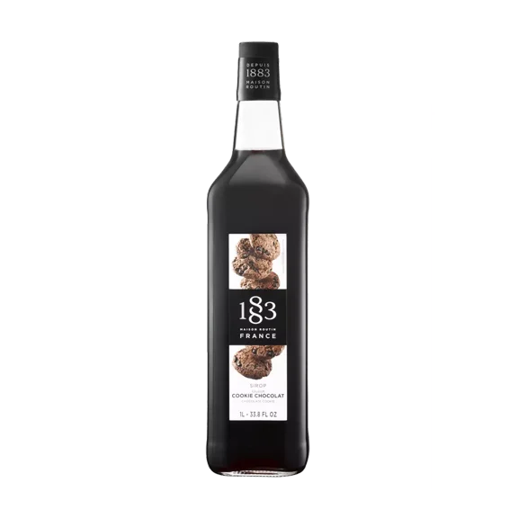 1883 Maison Routin Syrup Chocolate Cookie 1 Liter Glass Bottle