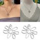 thumbnail image 2 of 120pieces Flower Pendant Antique Silver Hollow Flower Bead With Hole For Diy, 2 of 5