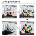 thumbnail image 5 of Yayeee Faucet Mat for Kitchen Sink 14.7" Diatomite Long Splash Guard Pad, Blue Checkered Pattern, 5 of 7