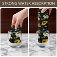 thumbnail image 6 of 4 Pcs Funny Kitchen Towels,Black Multicolor Flower Sunflower Pattern Microfiber Dish Towels,Kitchen Tea Towels,Kitchen Towel Set (18" X 26"), 6 of 7