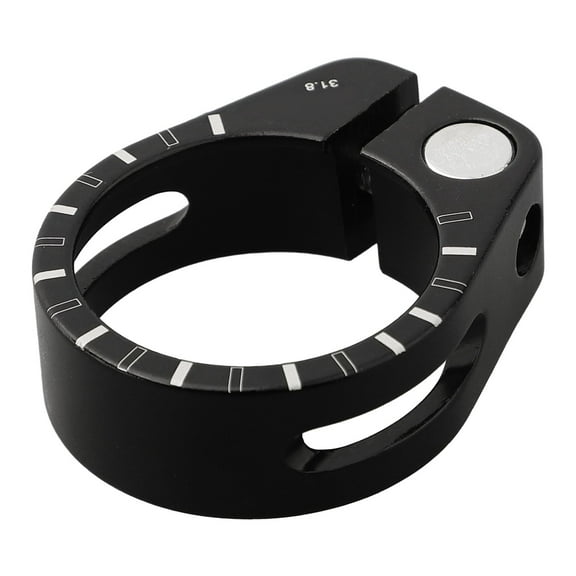 Bike-Seat Post Clamp Lightweight Alloy 31.8Mm 34.9Mm Mountain Road Bicycle Black 31.8