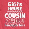 thumbnail image 3 of Instant Message - Gigi's House Cousin Crew HQ - Toddler And Youth Short Sleeve Graphic T-Shirt, 3 of 6