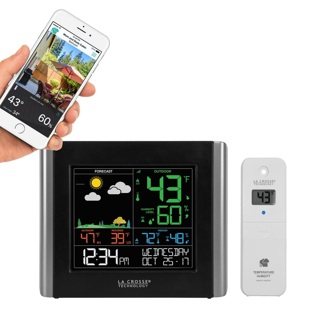 La Crosse Technology V10TH Color Wireless WIFI Essential Weather