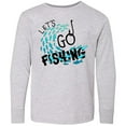 thumbnail image 3 of Inktastic Let's Go Fishing Long Sleeve Youth T-Shirt, 3 of 5