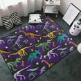 thumbnail image 3 of cool Dinosaur print Shaggy Area Rug, Rugs for Living Room Bedroom Non Slip Door Mat Indoor Carpet Machine Washable Nursery Home Decor Floor Mats for Entryway 60x39in-#, 3 of 5