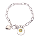 thumbnail image 1 of Dibujo Acuarela ilustración de fruta de limón Pulsera de cadena de corazón joyería encanto moda, 1 of 3