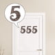 thumbnail image 4 of Placa de puerta con dígitos de metal con efecto, etiqueta de número de dirección, placa de puerta para C-5, 4 of 9