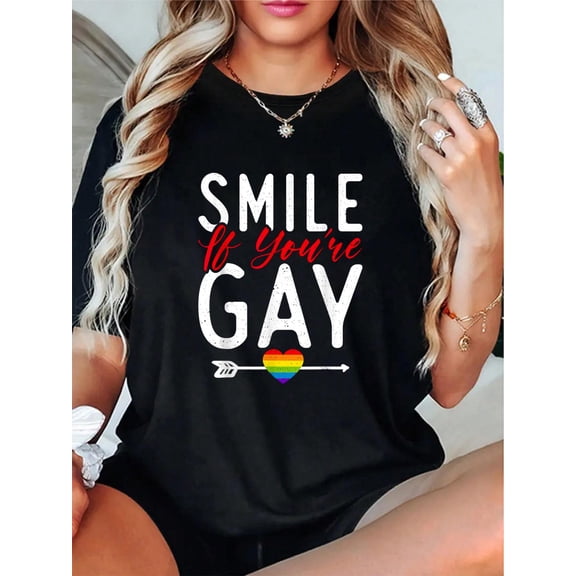 Smile if you are Gay BiLesbian Gay Pride T-Shirt