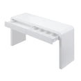 thumbnail image 6 of Christopher Knight Home 59.8" Modern Curved Console Table, MDF Entryway Storage Table with 2 Drawers, White, 6 of 12