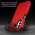 thumbnail image 7 of Petocase for Samsung Galaxy A15 5G Case,Shockproof Dust/Drop Proof 3-Layer Protection [Without Screen Protector] Rugged Heavy Duty Durable Cover Case,Red, 7 of 7