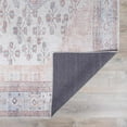 thumbnail image 6 of Hauteloom Moora Boho Vintage Distressed Area Rug - Machine Washable Traditional Medallion Area Rug for Living Room, Bedroom, Dining Room - Tan, Peach, Blush - 6'7" x 9' (6x9), 6 of 16