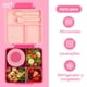 thumbnail image 4 of Lonchera para niña tipo omiebox incluye termo y cubiertos, bento box c 4 compartimentos modulables de gran capacidad, lunch box con sellado hermético anti-fugas, caja de almuerzo BPA Free, 4 of 9