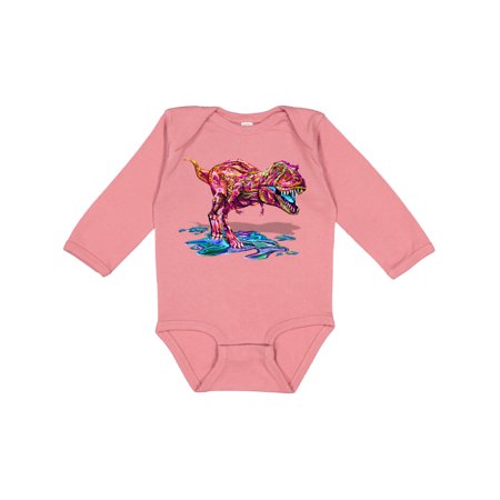 

Inktastic Colorful T-Rex Gift Baby Boy or Baby Girl Long Sleeve Bodysuit