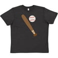 thumbnail image 3 of Inktastic Baseball Bat and Ball Youth T-Shirt, 3 of 5