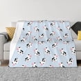 thumbnail image 1 of Fotbe Cute Farm Cow Manta de Franela con Estampado, Manta Ultrasuave para Cama, Sofá, Auto, Hipoalergénica y Antibolitas-50"x40", 1 of 6