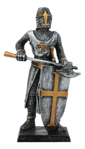Figurine Medieval Knight Armor Templar Crusader with Sword NEW 6" with gift box 