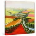 thumbnail image 2 of "Wandering River" Painting Print on Wrapped Canvas, 2 of 5