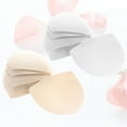 thumbnail image 3 of WHAMVOX 6 Pairs Breathable Sponge Pads for Bra Inserts White Round Cordless, 3 of 8