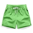 thumbnail image 2 of Jinhomg Beach Short Pants for Men Big and Tall Comfy Elastic Drawstring Waist Shorts Lightweight Breathable Summer Vacation Shorts with Zip Pockets Lighten 90 off Clearance Sale Green XXXL, 2 of 9