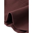 thumbnail image 5 of INSPIRE CHIC Business Casual Blazer for Women Classic Button Warm Stand Collar Long Sleeve Work Fitted Blazer Suit Jackets XS Dark Brown, 5 of 6