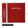 thumbnail image 3 of Carstens 2-Inch Heavy Duty 3-Ring Binder for Disaster Manuals - Side Opening, Brick Red, 3 of 5