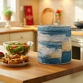 thumbnail image 5 of Absstract Color Block Pressure Cooker Cover Gold Blue Gradient Art Dust Cover for Kitchen Appliances with Top Handle & Storage Pockets, Fits 6 Quart Instant Pot, Air Fryer, Crock Pot, 5 of 9