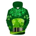thumbnail image 1 of Pompotops Hommes Mode Casual Col Rond Sweat-Shirt St. Patrick'S Day Pull à Manches Longues Imprimé 3D en Vente, 1 of 5