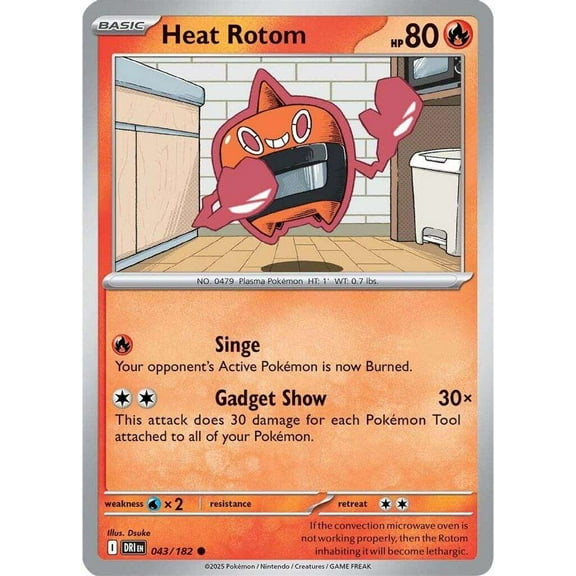 Pokemon Destined Rivals Common Heat Rotom #43