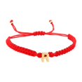 thumbnail image 1 of Uinagy Unisex 26 Letter Braided Bracelet Gold Red Rope, 1 of 2