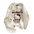 thumbnail image 6 of Sanrio Hello Kitty Round Neck Sweatshirt Youthful Loose Style, 6 of 8