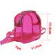 thumbnail image 3 of Bolso De Hombro Bolso Bolso bandolera transparente Mujer Mini Jelly Clear Phone Purse (Rose Red), 3 of 5