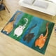thumbnail image 3 of Felpudo de bienvenida con diseño de gato antideslizante, tapete de entrada para interior/exterior (pequeño), 3 of 9