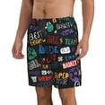 thumbnail image 2 of Kll Basketball Men'S Casual Summer Beach Shorts Hawaiian Shorts With Pockets-3x-Large, 2 of 9
