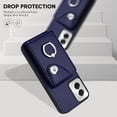 thumbnail image 5 of Case for Motorola Moto G Power 5G 2024 Case with Card Slots for Men with 360°Rotation Ring Stand Wallet Leather Phone Case Shockproof Protective Case for Moto G Power 5G 2024 Blue YBK, 5 of 16
