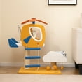 thumbnail image 2 of Gymax Aviation-themed Cat Tree for Indoor Cats w/ Helicopter Top Perch Scratching Post, 2 of 10