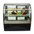 thumbnail image 1 of INTBUYING Cake Showcase Curved Commercial Vitrine Vitrine Glacière Boulangerie Affichage, 1 of 12